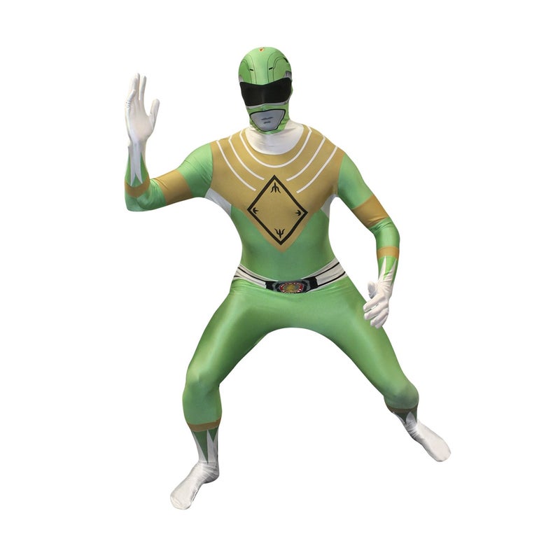 Morphsuits Official Power Ranger Morphsuit Costume,Green,Large 5'4"-5'10" (163cm - 177cm) - Image 2